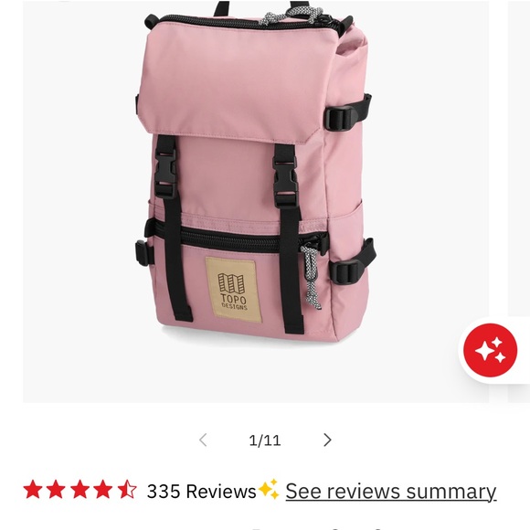 Topo Designs Rover Pack Mini - ROSE - Picture 8 of 8